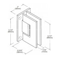 Standard Wall Mount Full Back Plate Shower Hinge